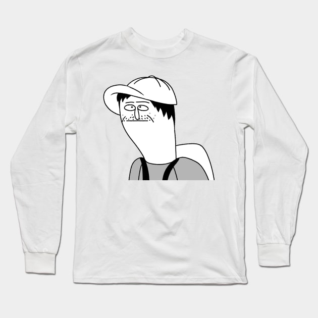 Student Man Long Sleeve T-Shirt by LaserPewPew